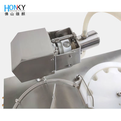 Tabletop Using Semi-auto Liquid Bottle Filling And Capping Machine With Ceramic Piston Pump For Essential Oil Filling