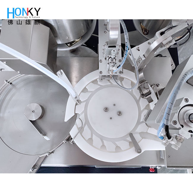 เครื่องบรรจุของเหลวขวดขนาด 10 มล. 25BPM สำหรับการผลิตของเหลวยาชุดเล็ก