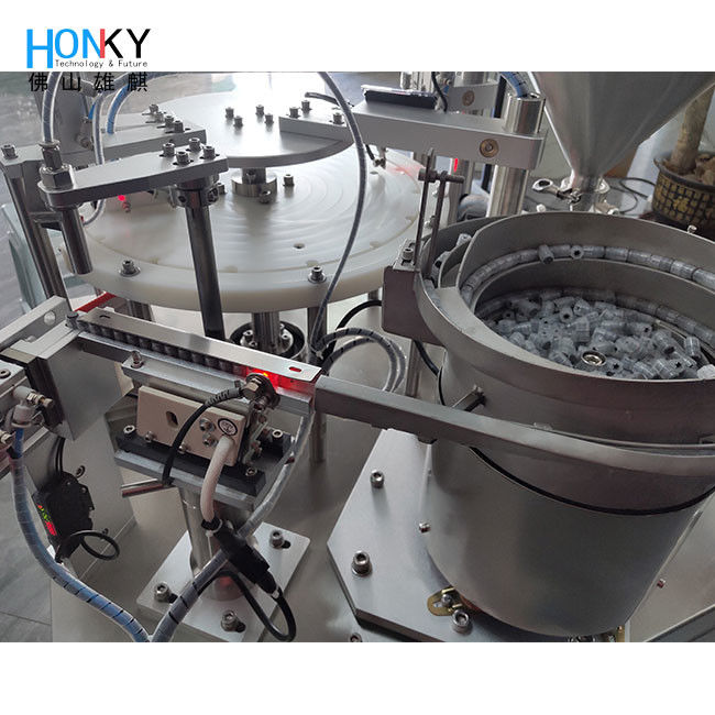 เครื่องบรรจุและปิดฝาหลอดฉีดยาทางทันตกรรมขนาด 10 มล. พร้อมปั๊มลูกสูบความแม่นยำสูงสำหรับการบรรจุหลอดฉีดยาทางเภสัชกรรมทางทันตกรรม