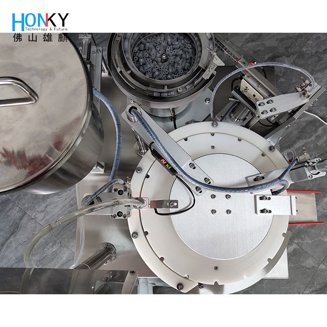 เครื่องเติมฉีด 10 มล.ล. พร้อมระบบควบคุมแบบอินทิวเทชั่นที่มีความหลากหลายและไม่มีหมัก และส่วนประกอบแบบนิวเมติกของแบรนด์ไต้หวัน