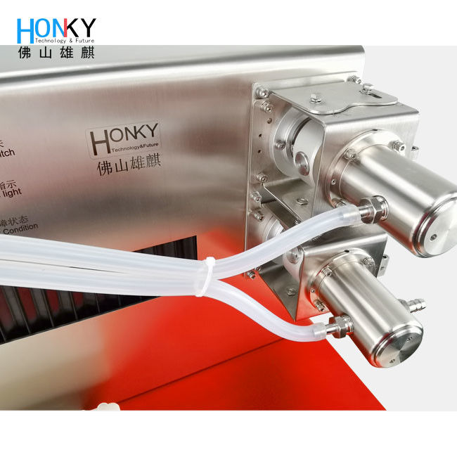 เครื่องเติมน้ํามันสําคัญขนาดเล็กแบบ Desktop ด้วยการเชื่อมต่อ 3 แกน XYZ และความแม่นยํา ± 0.5% สําหรับน้ํามันเครื่องสําอาง