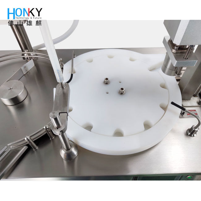 ห้องปฏิบัติการโต๊ะทํางานที่ใช้เครื่องเติมและบดยา 5 มลล.