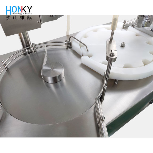 Tabletop Using Semi-auto Liquid Bottle Filling And Capping Machine With Ceramic Piston Pump For Essential Oil Filling