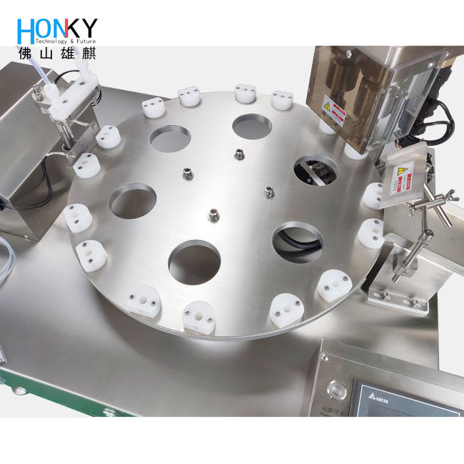 เครื่องบรรจุและปิดฝาขวด GMP สำหรับเดสก์ท็อปสำหรับรีเอเจนต์ชีวภาพ