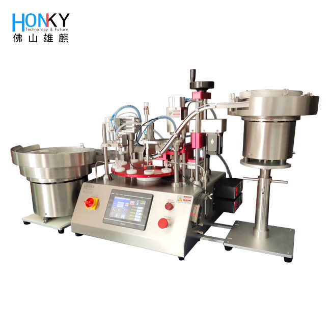 เครื่องประกอบเครื่องทํางานแบบ Desktop Full Automatic 40BPM 2ml Reagent Tube Filling And Capping Machine With Robot Arm System สําหรับเครื่องประกอบ