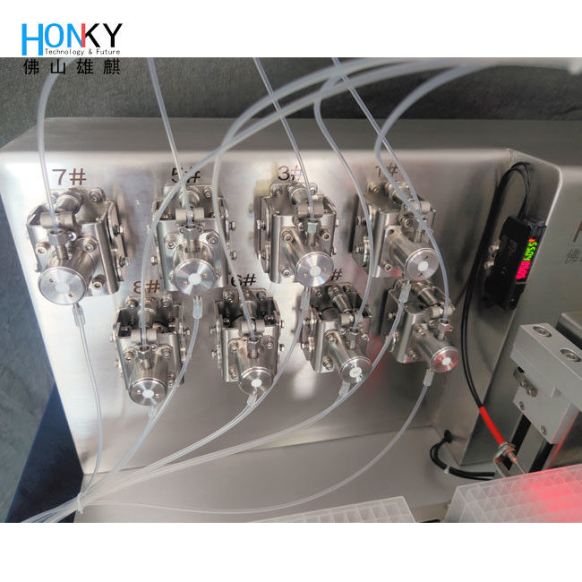 เครื่องเติมน้ําเหลวจากสารปฏิกิริยาชีวภาพขนาดห้องปฏิบัติการ Deep Well Plate ด้วยปั๊มพิสตองเซรามิกความแม่นยําสูง