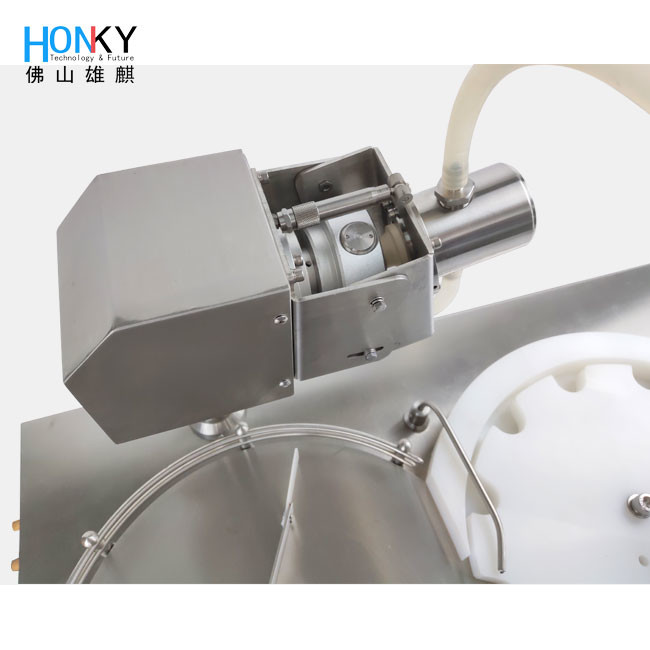 Tabletop Using Semi-auto Liquid Bottle Filling And Capping Machine With Ceramic Piston Pump For Essential Oil Filling