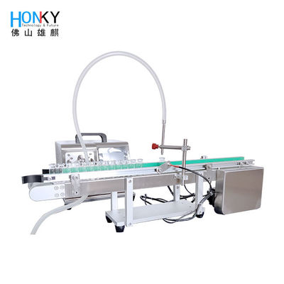 เครื่องบรรจุขวดขนาดเล็กแบบ Desktop Conveyor ด้วยความแม่นยําสูง สําหรับการบรรจุขวดชุดเล็ก