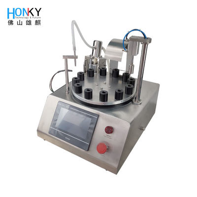 เครื่องเติมขวดและเครื่องปิดกระป๋องโต๊ะขนาดเล็ก พร้อมกับการปรับปรุง Mold สําหรับน้ําหอม