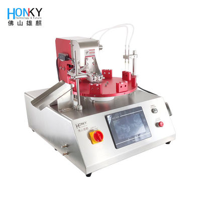 เครื่องทําความสะอาด Bench แบบ Centrifuge Tube Vial Bio Reangent เครื่องเติมและปิดของเหลวที่มีปั๊มปริมาณเล็กสําหรับ reagent