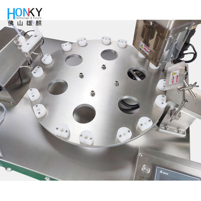 เครื่องบรรจุและปิดฝาขวด GMP สำหรับเดสก์ท็อปสำหรับรีเอเจนต์ชีวภาพ