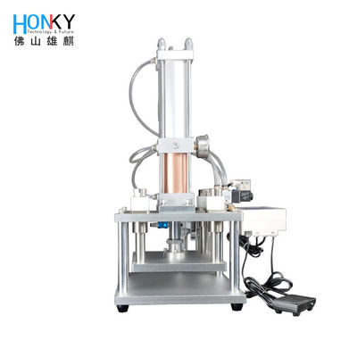 เดสก์ทอปประเภท 3600 BPH เครื่องปิดผนึกฝาขวด Crimping Pressing