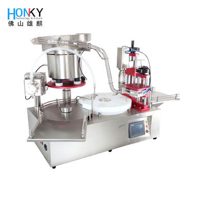 30BPM Desktop Vial เครื่องบรรจุขวด Essnetial Oil Capping Machine